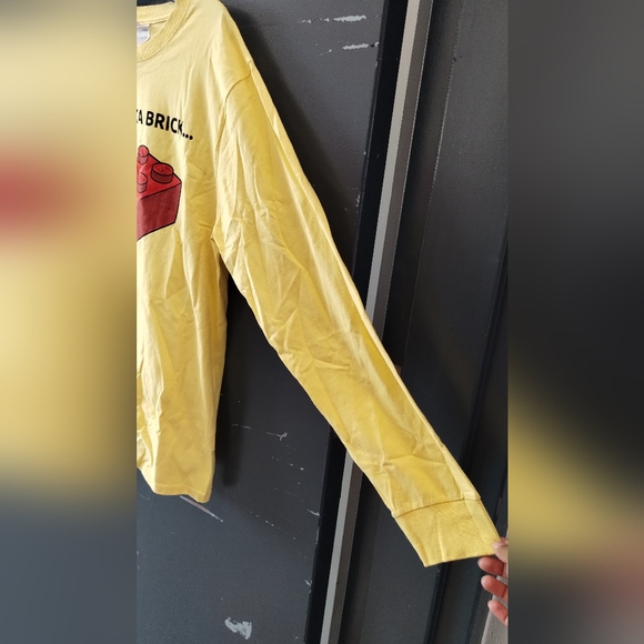 •Lego T Shirt TShirt Tee Brick Yellow Long Sleeve Legoland  - Picture 6 of 12